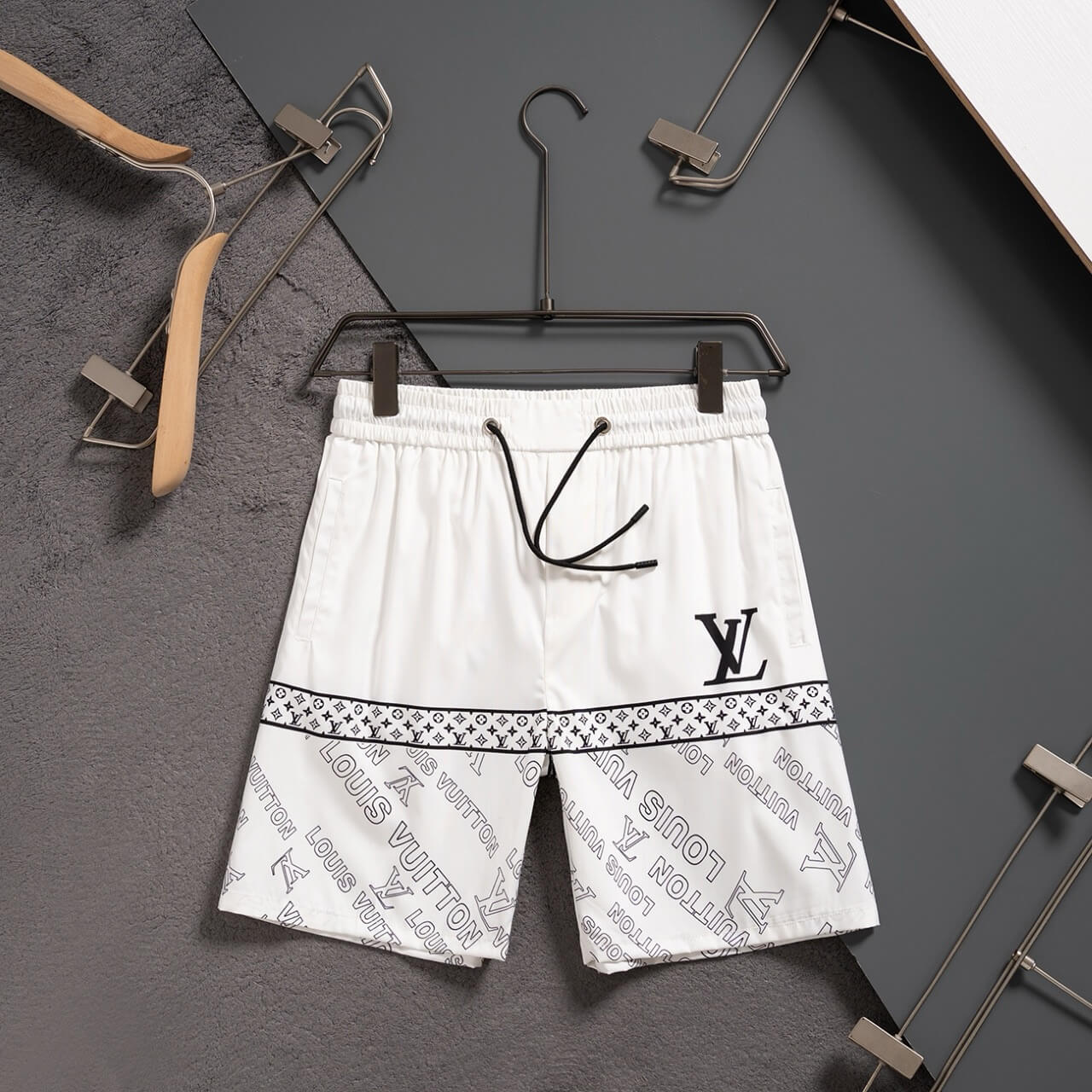 Short de plage blanc