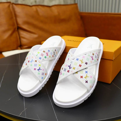 Pantuflas de jacquard de colores