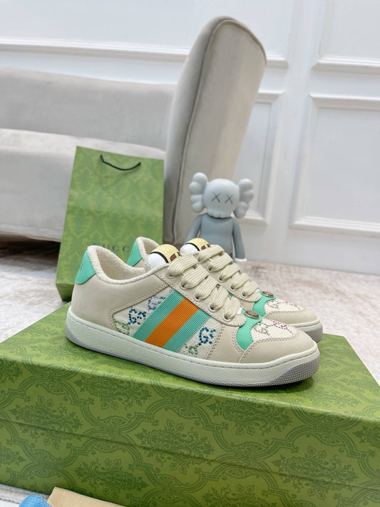 Double-G with Orange Stripes Sneakers