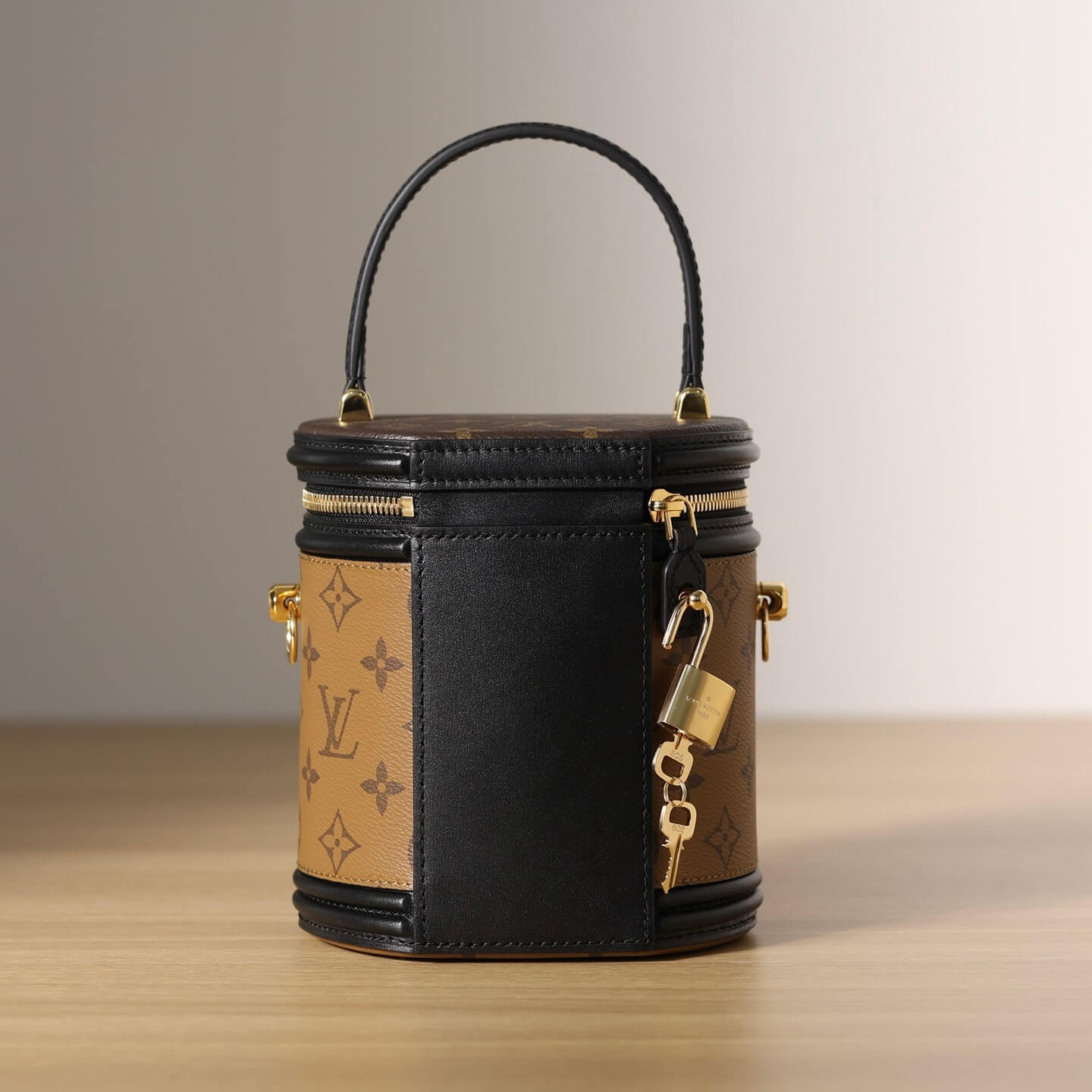 Bolso de cubo de cuero de estilo británico de moda