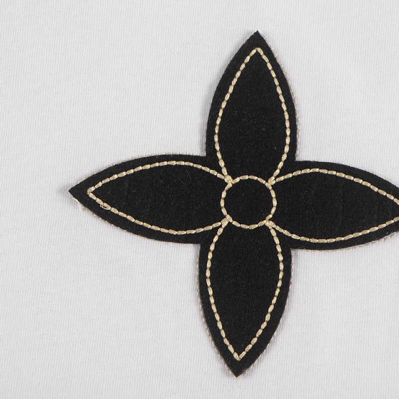 Chenille Patchwork Embroidered Tee