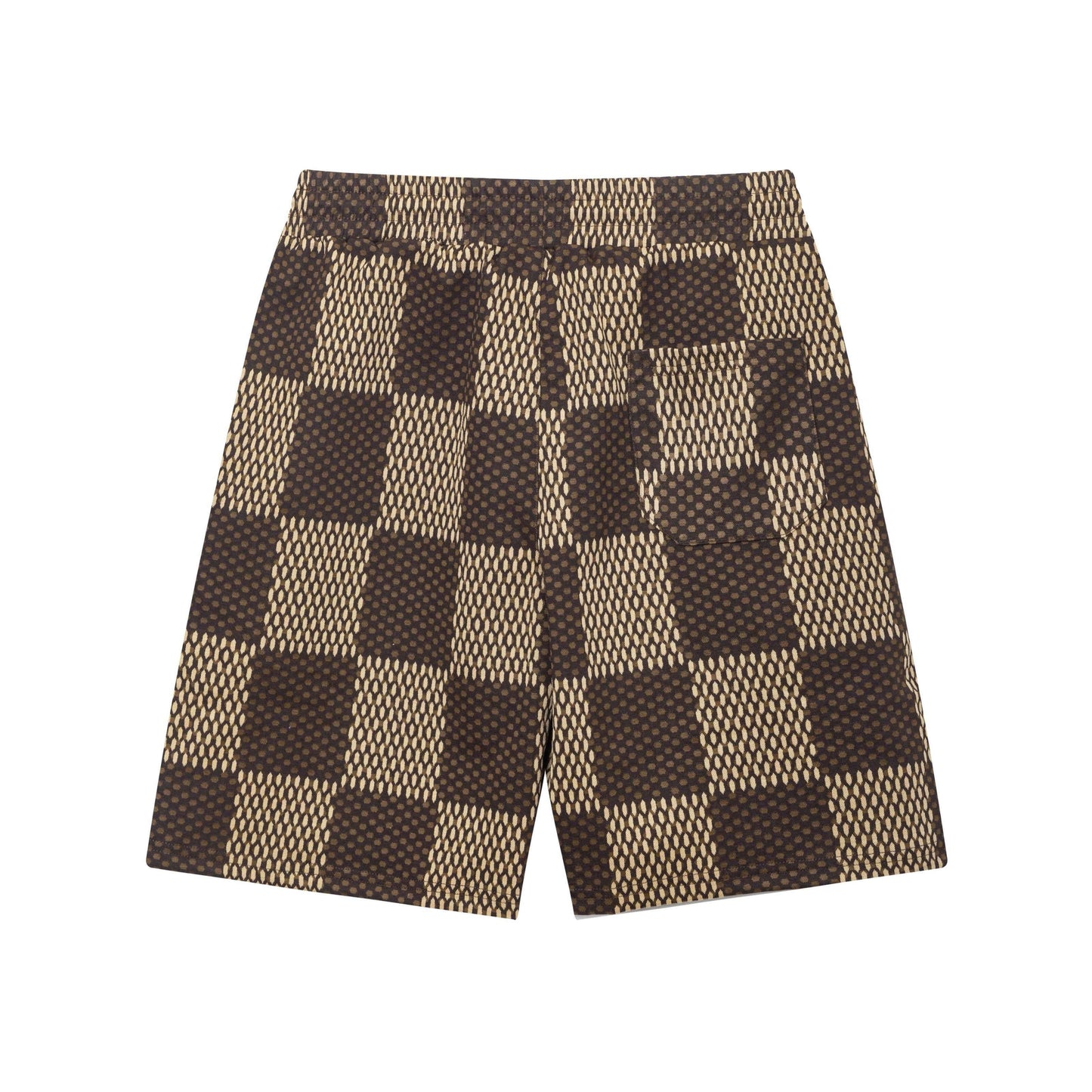 Short de plage à carreaux tendance