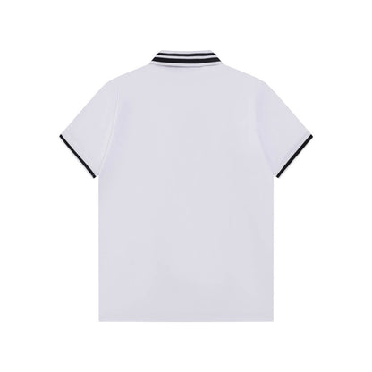 Camiseta polo con bordado de letras