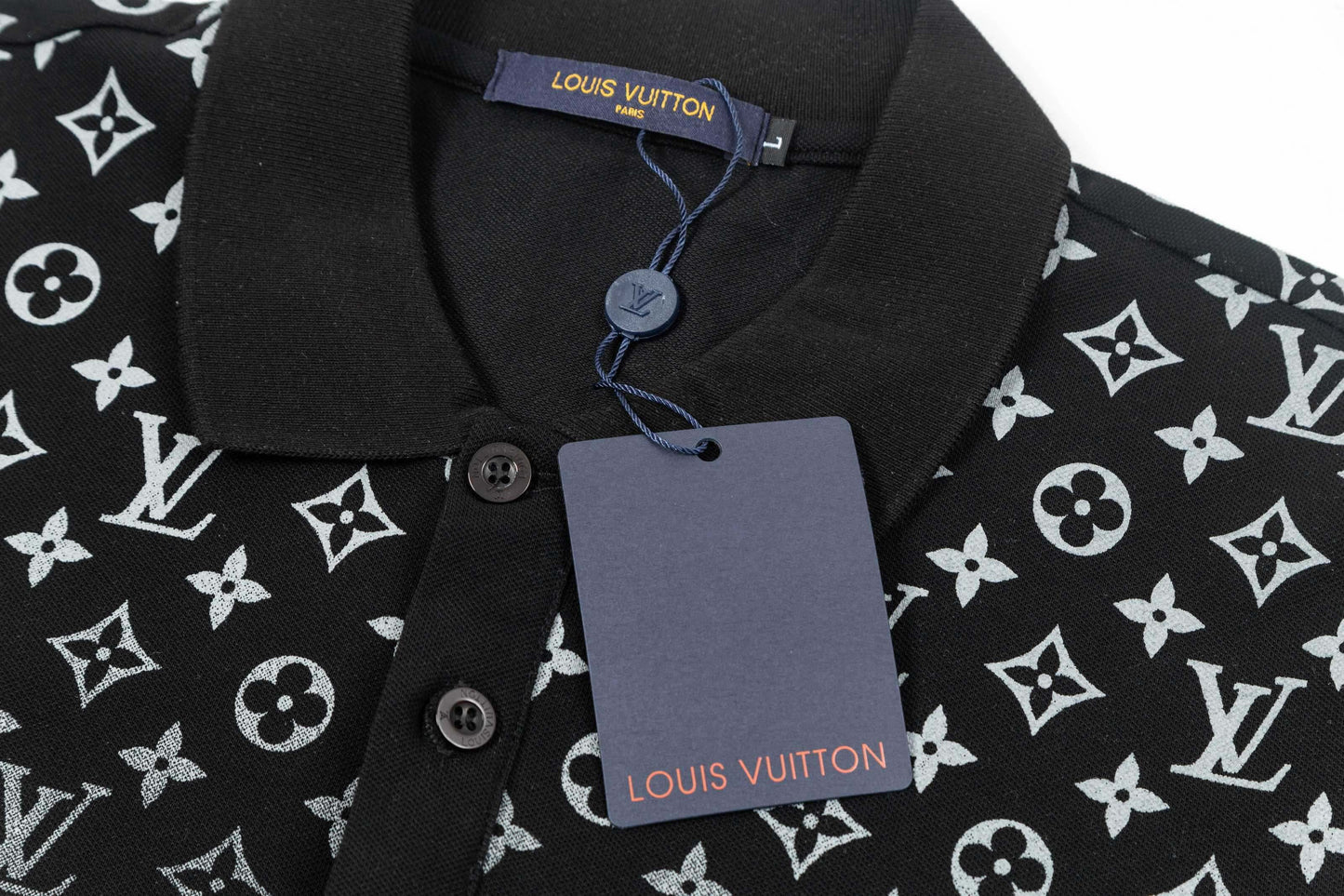 Polo con estampado completo degradado