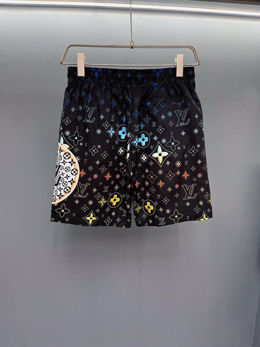 Trendy All-Over Print Beach Shorts