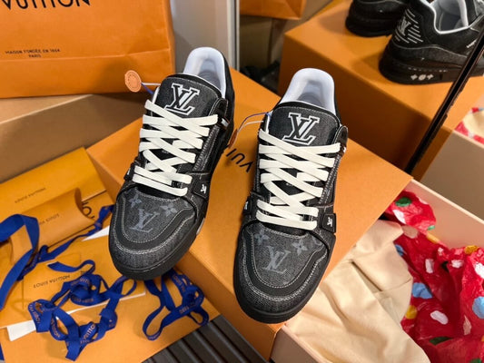 New Black Jacquard Sport Sneaker