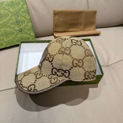Gorra de béisbol de lona dorada