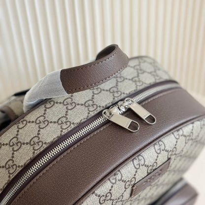 Sac à dos en toile et cuir