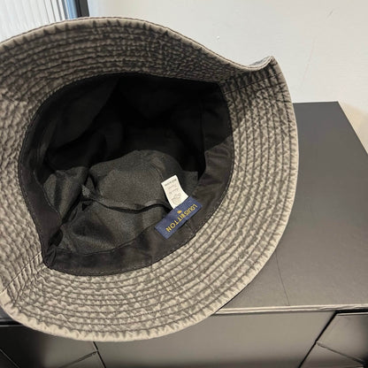 Sombrero de pescador con estampado 3D de letras de estilo minimalista