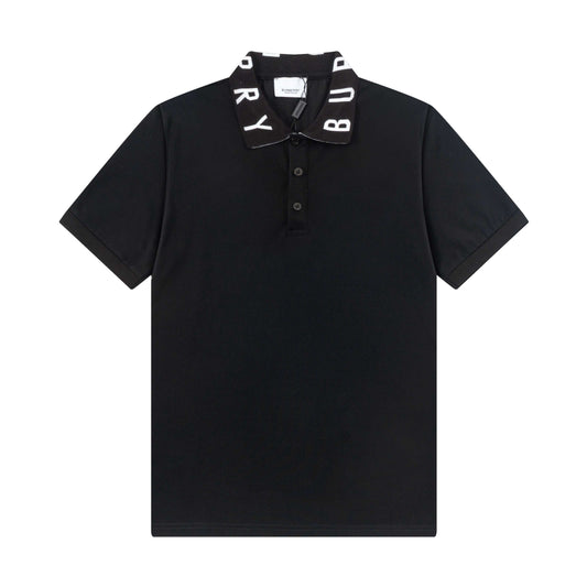 Polo à lettres encolure