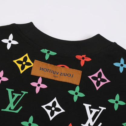 Camiseta con estampado tricolor integral