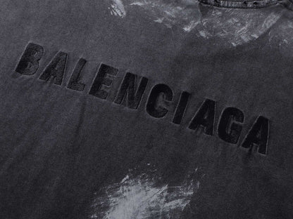 Embroidered Distressed Vintage T-Shirt