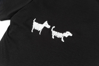 Camiseta con bordado de perro