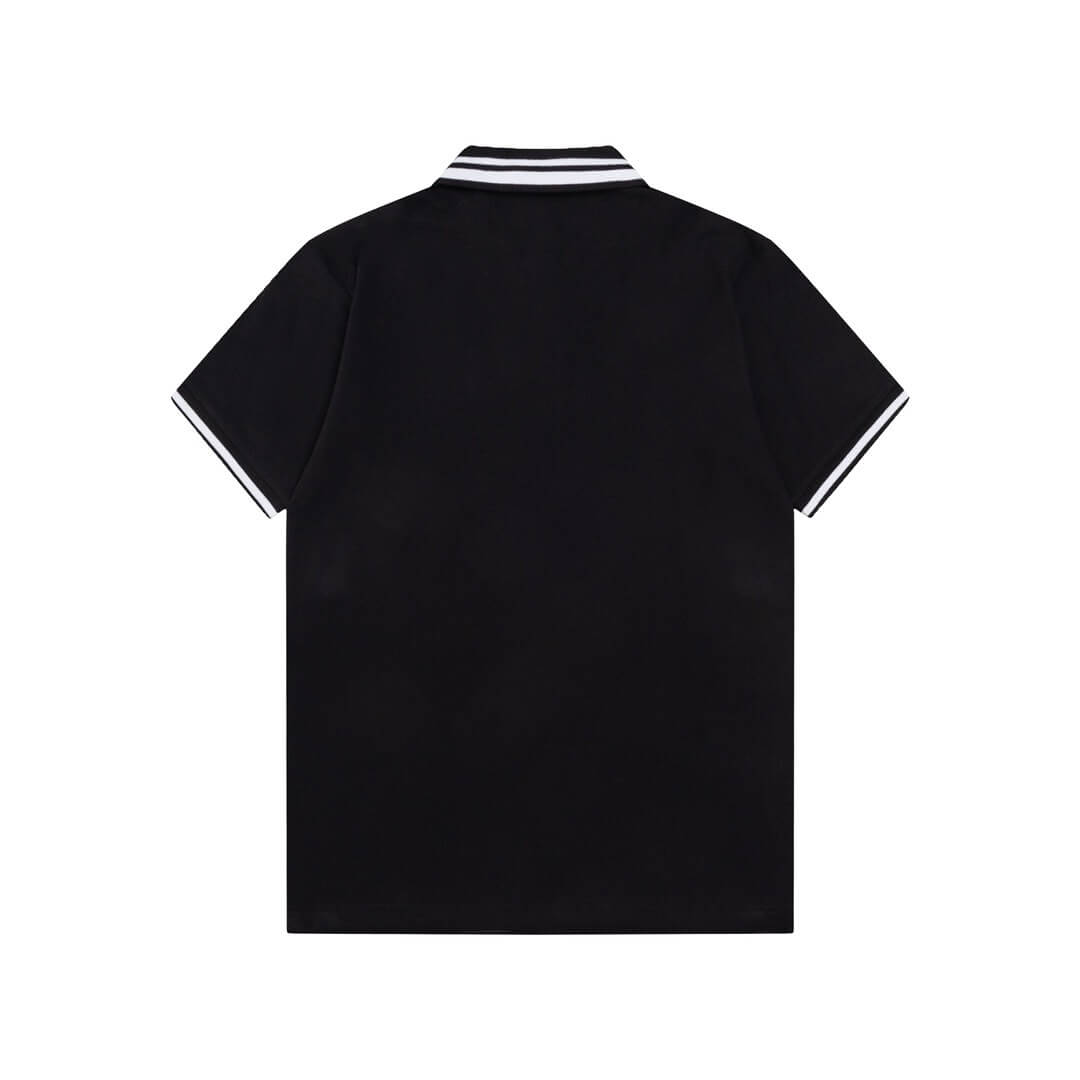 Camiseta polo con bordado de letras