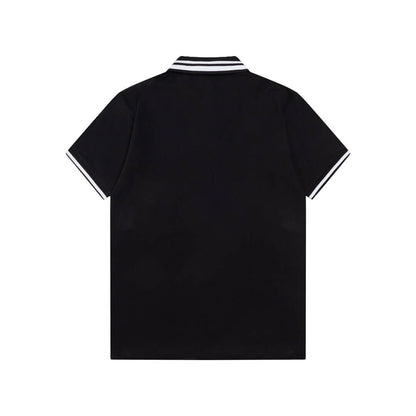 Camiseta polo con bordado de letras