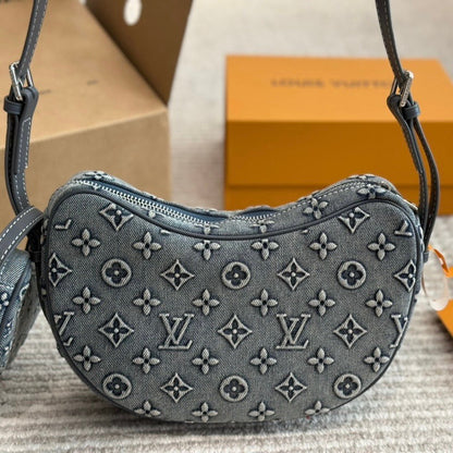 Embossed Denim Bag