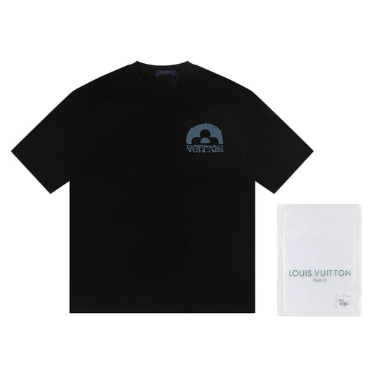 2025 Embroidered Denim Patch T-Shirt