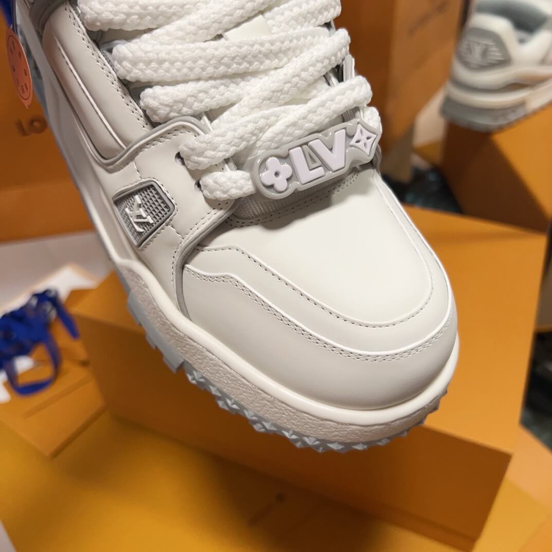 Height-Increasing Gray and White Sneakers