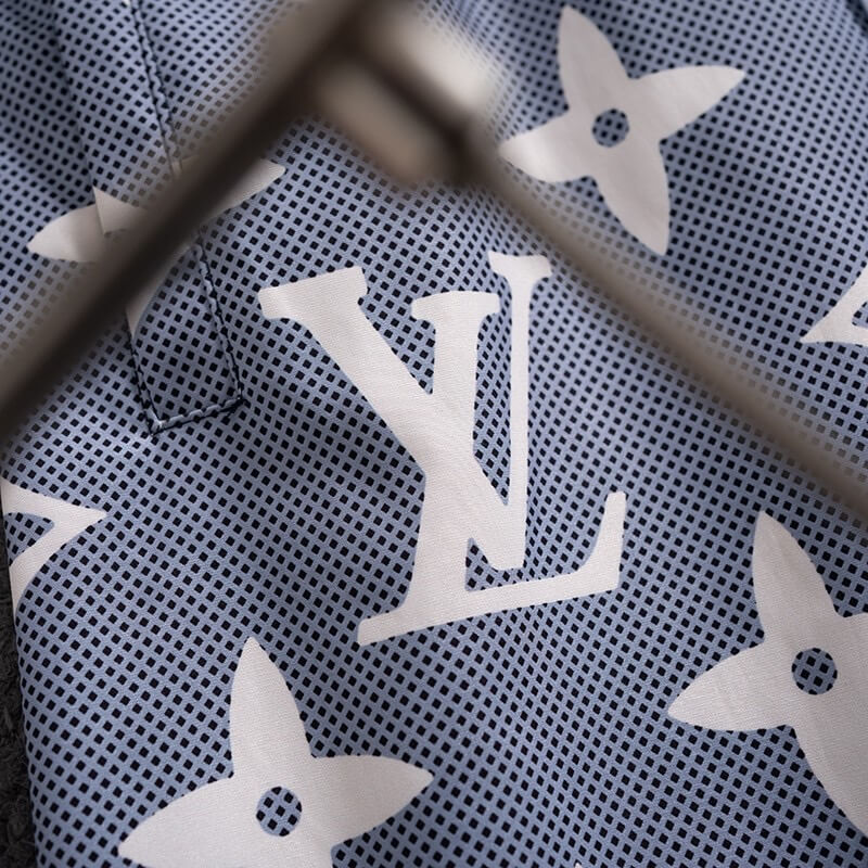 Blue Full Print Beach Shorts