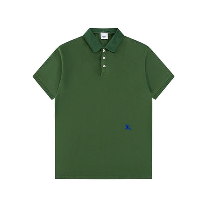 Camiseta polo con bordado de caballo de guerra en la cintura
