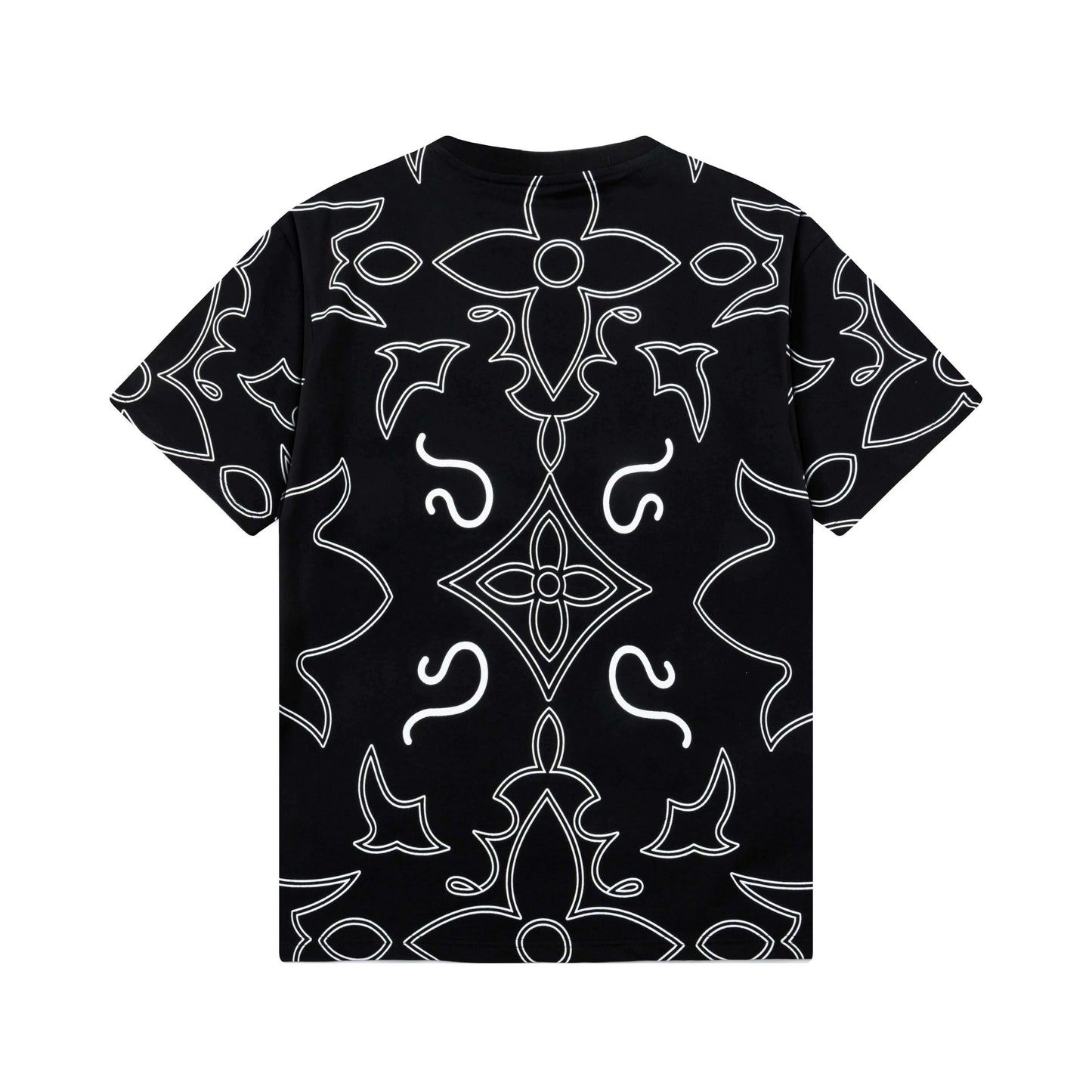 Camiseta de rayas con estampado completo