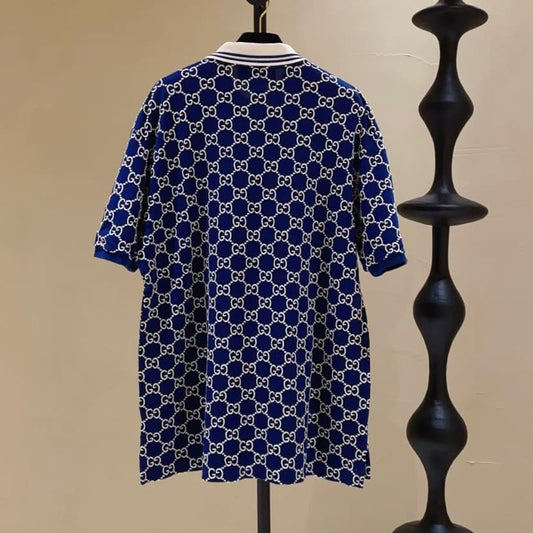 Polo classique à imprimé intégral