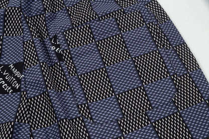 Plaid Design Beach Shorts