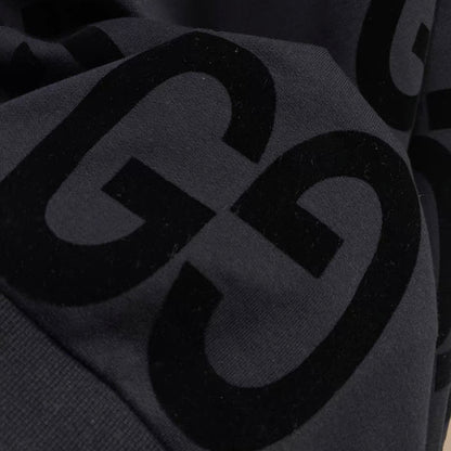 Black All-Over Print Stylish Hoodie
