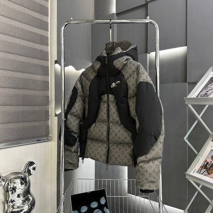 Chaqueta de plumón de tela que cambia de color sensible a la temperatura