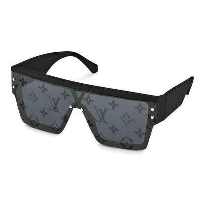 Gafas de sol clásicas de pierna ancha y cuadradas con estampado integral