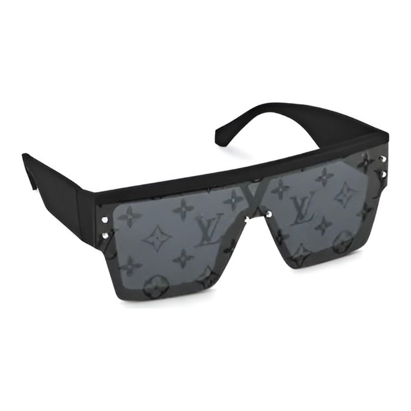Gafas de sol clásicas de pierna ancha y cuadradas con estampado integral