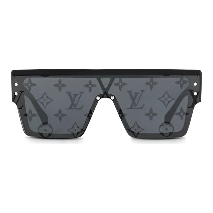 Gafas de sol clásicas de pierna ancha y cuadradas con estampado integral