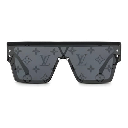 Gafas de sol clásicas de pierna ancha y cuadradas con estampado integral