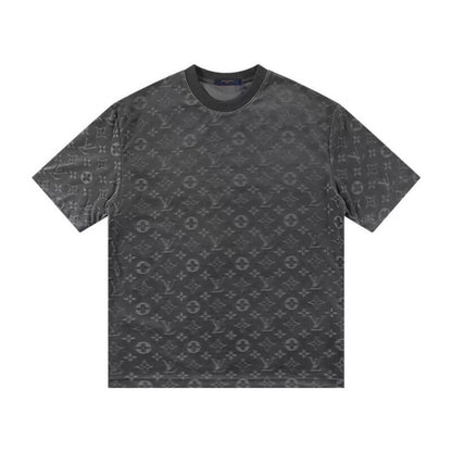 Camiseta clásica estampada en relieve por todas partes