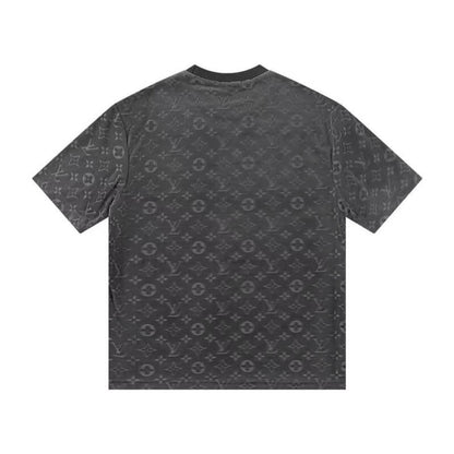Camiseta clásica estampada en relieve por todas partes