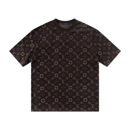 Camiseta clásica estampada en relieve por todas partes