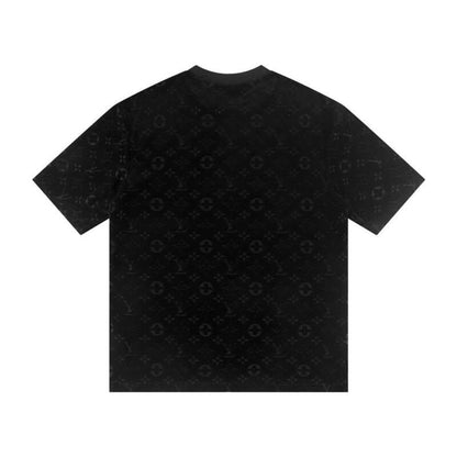 Camiseta clásica estampada en relieve por todas partes