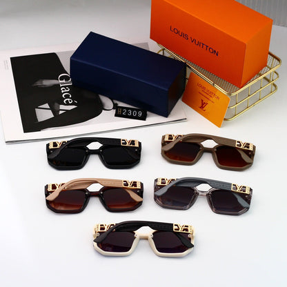 Gafas de sol hexagonales de gran tamaño