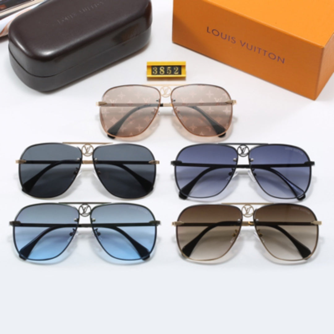 Gafas de sol de aviador con montura metálica minimalista