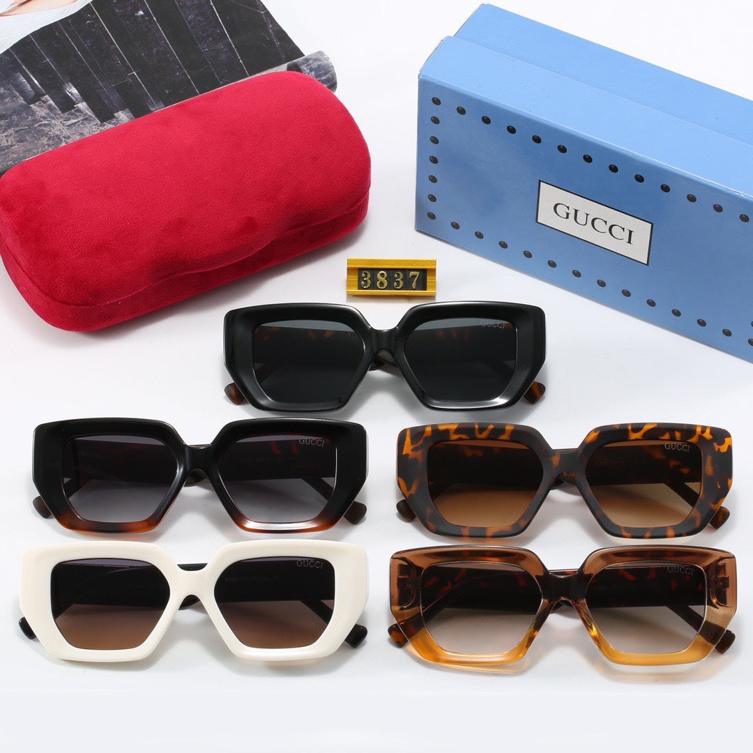 Gafas de sol con estampado ámbar