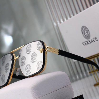 Gafas de sol de aviador con montura redonda y cuadrada