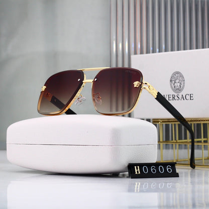 Gafas de sol de aviador con montura redonda y cuadrada