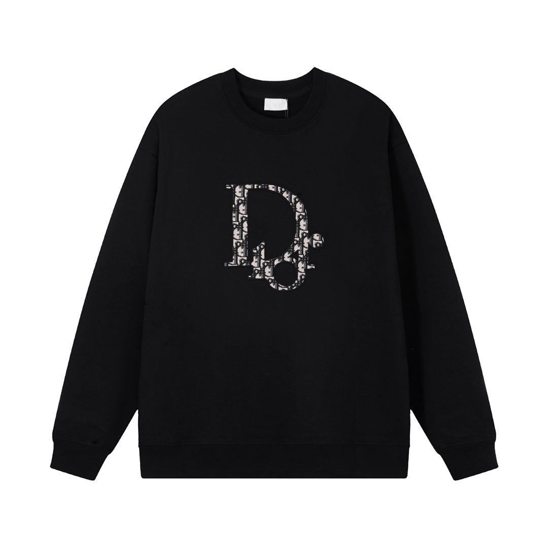 Sudadera clásica con estampado superpuesto