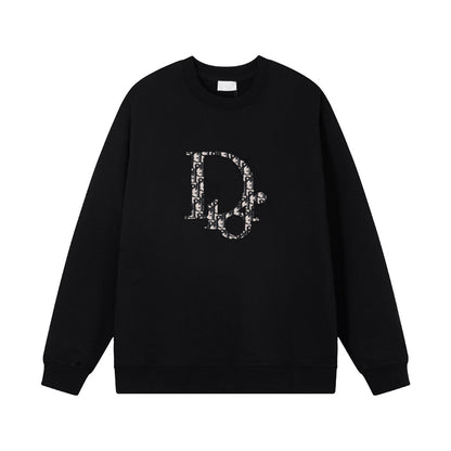 Sudadera clásica con estampado superpuesto