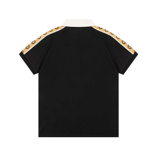 Double G Patchwork Polo Shirt