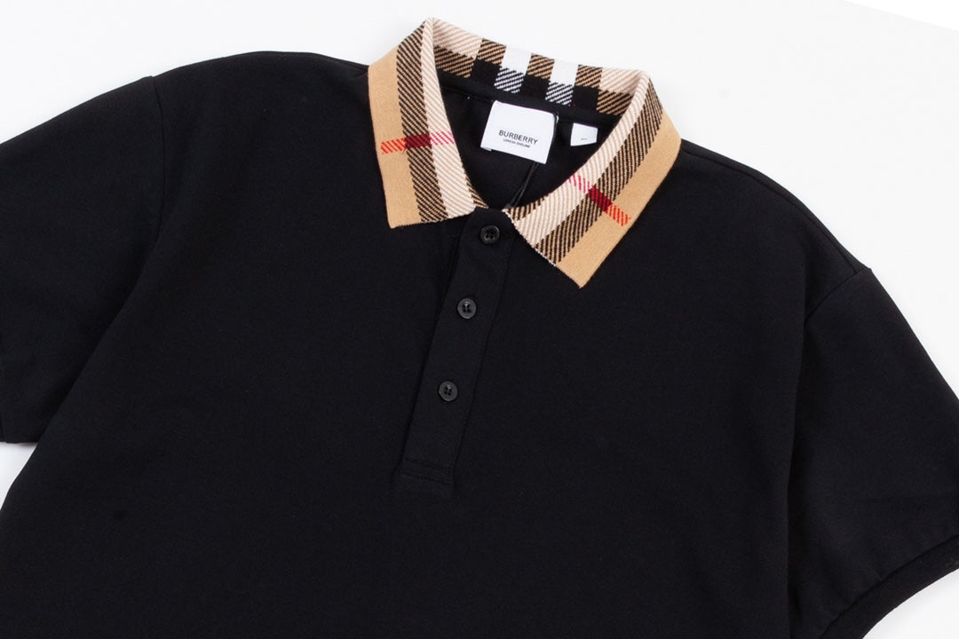Polo clásico de patchwork a cuadros