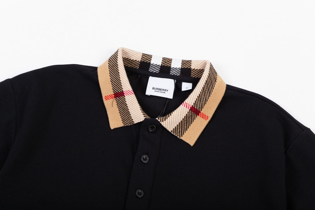 Polo clásico de patchwork a cuadros