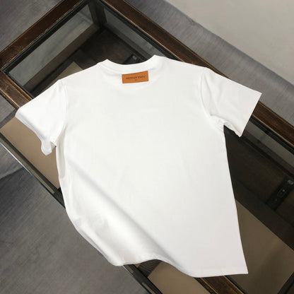 Camiseta con estampado en contraste de color blanco y negro