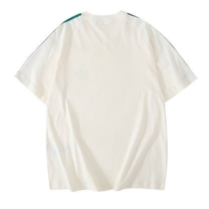 Camiseta de rayas en los hombros