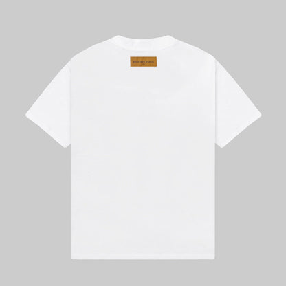 Camiseta con estampado de tres jacquards